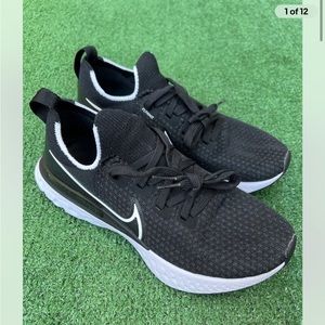 Nike React Infinity Run Womens Shoes Sneakers Size 9 Black cd4372-002 Pre-owned